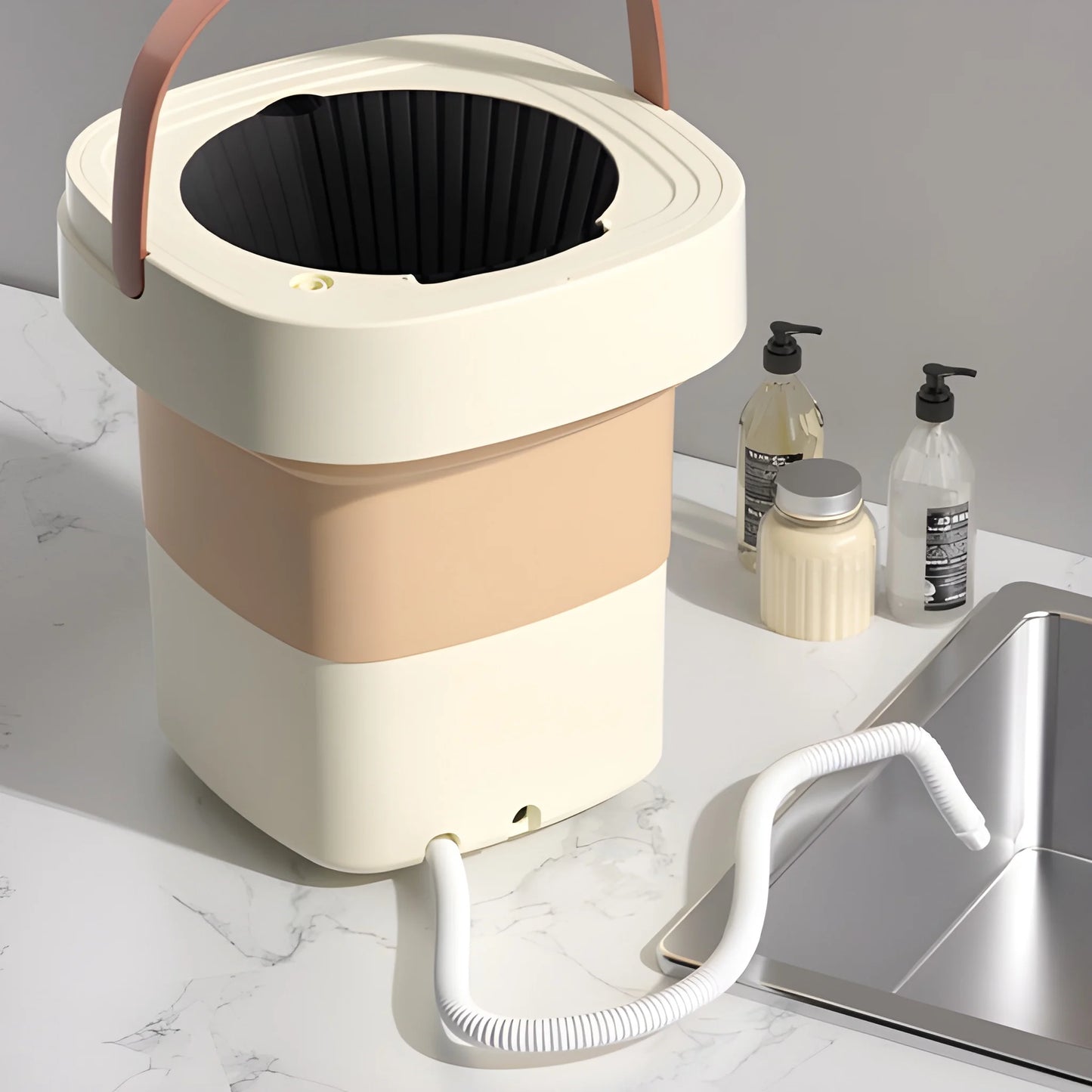 WashFold Pro 6.5L – Mini Machine à Laver Portable Pliable